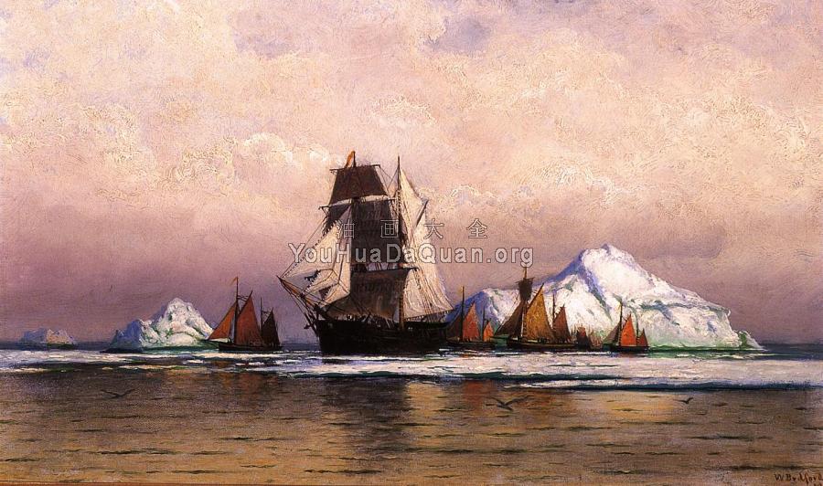 Fishing Fleet off Labrador - 威廉·布雷德福